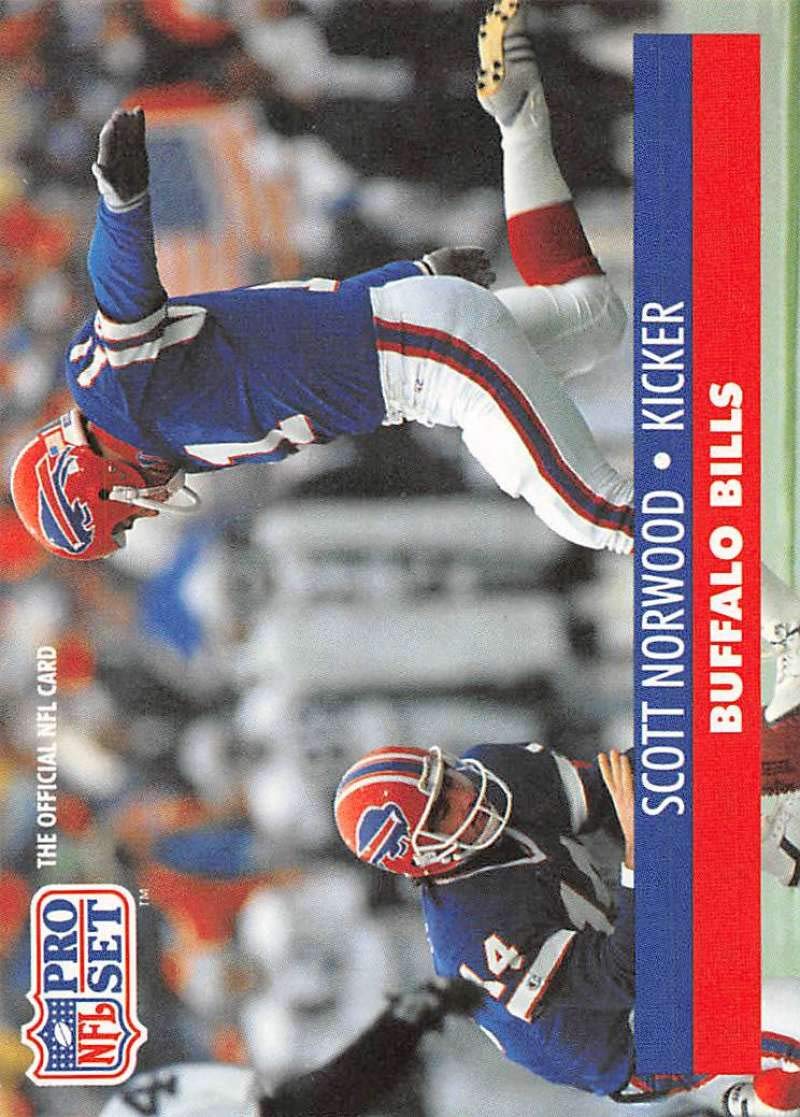 1991 Pro Set Football Card #447 Scott Norwood Buffalo Bills - Official NFL Trading Card for Collectors & Fans - Perfect for Sports Memorabilia Displays & Trading Card Collections