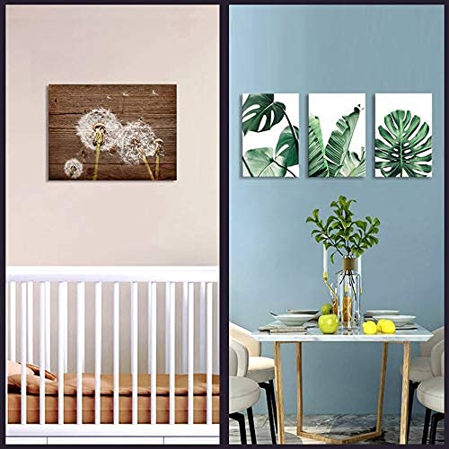 Modern Canvas Wall Art Set - 2 Piece Beach Themed Bathroom & Bedroom Decor (12x16in x4) - Perfect for Teen Girl Room, Christmas Gifts & Coastal Home Decor