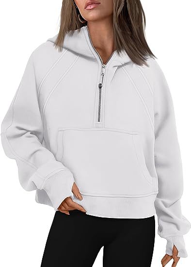 Women's Loose Fit Zip Up Hoodie with Pockets - Long Sleeve Pullover Sweatshirt for Fall & Winter | Casual Sportswear, Lounge Wear & Outdoor Activities
