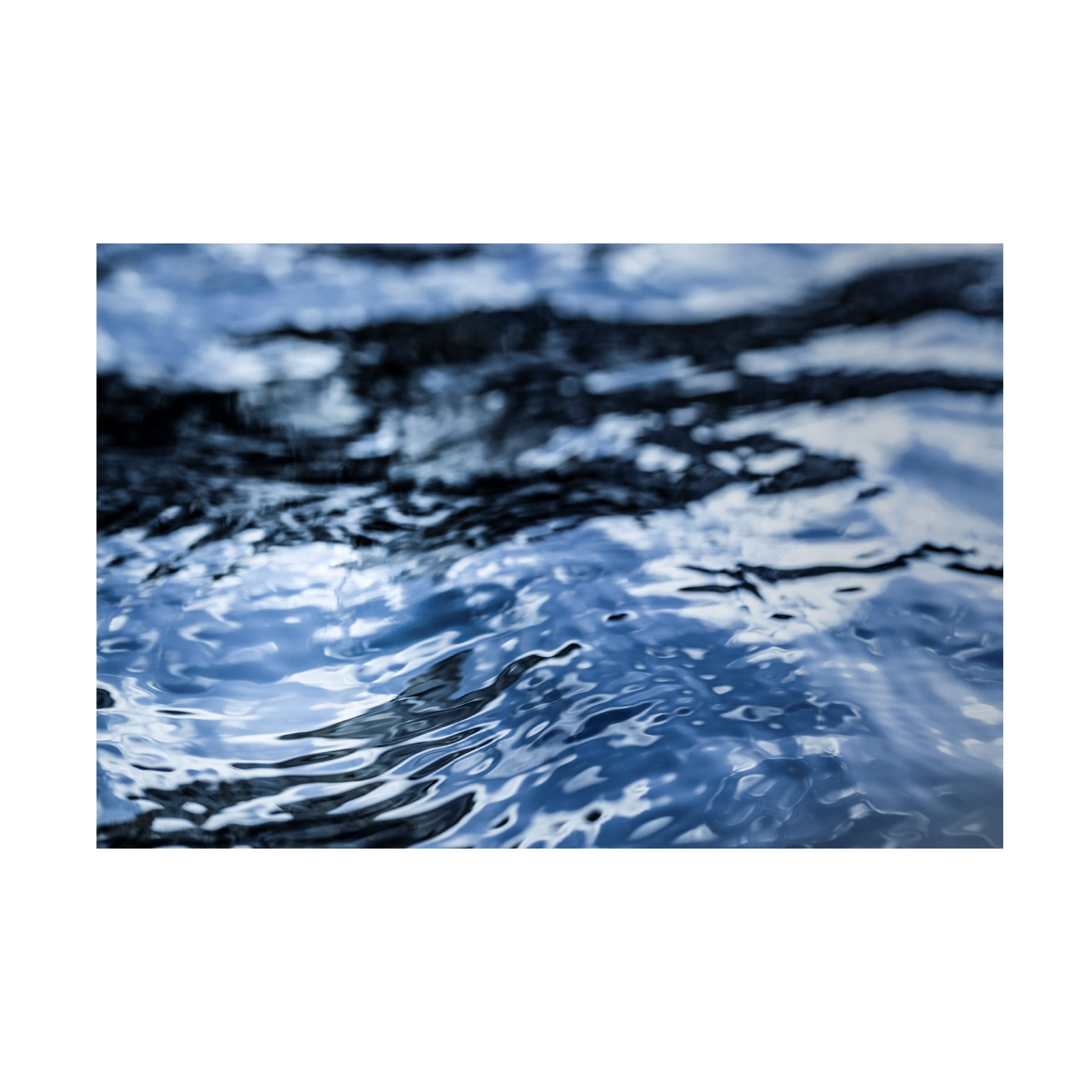 Eva Bane 'Folding Water 01' Abstract Canvas Wall Art - 16x24 Inches Stretched Framed Ready to Hang - Perfect for Living Room, Bedroom & Office Decor
