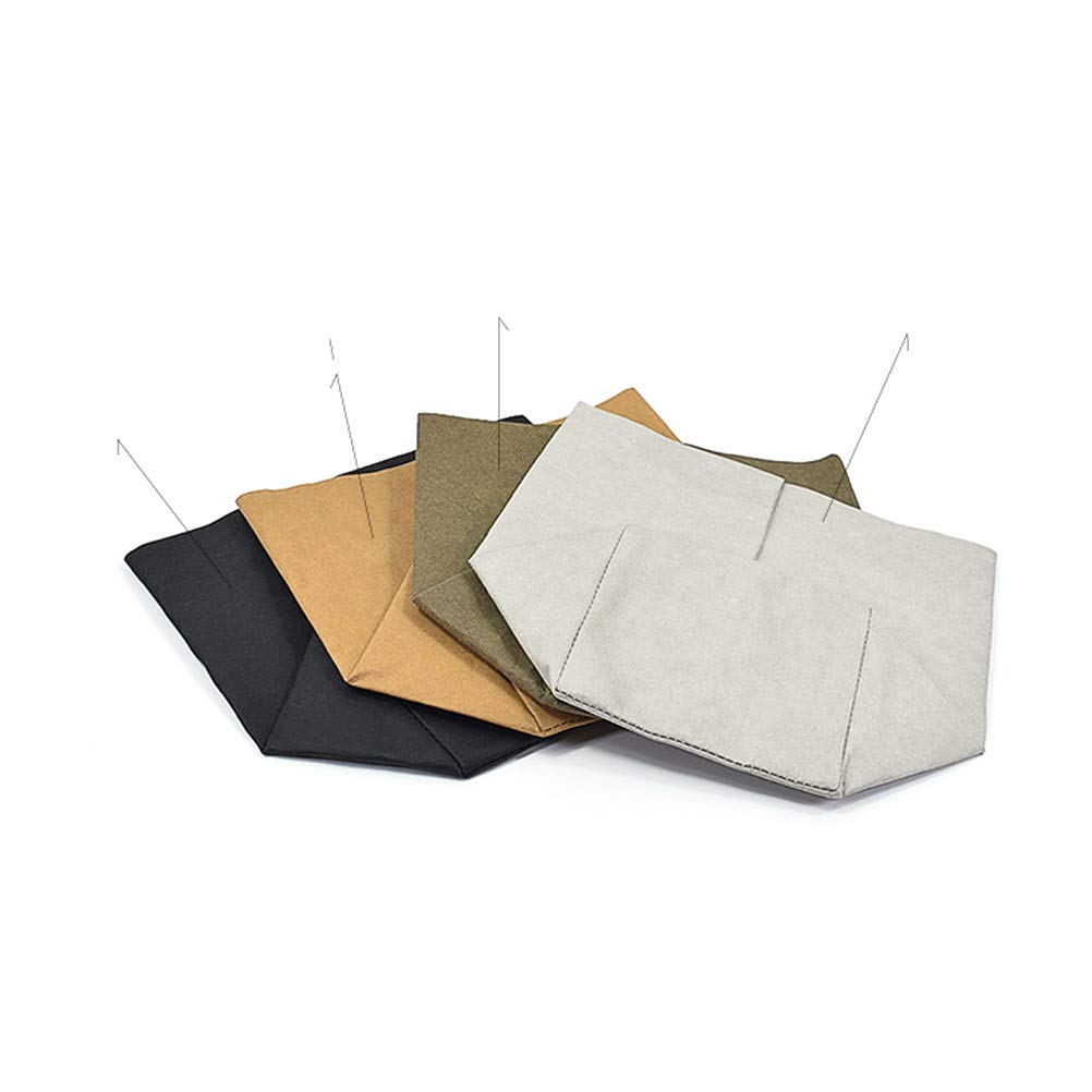 Eco-Friendly Hemoton Kraft Paper Flowerpot Bags - Washable Brown Grocery & Lunch Bags with Handles, Decorative Paper Containers for Plants, Small Trash Can & Home Decor | Perfect for Gardening, Shopping & Office Organization