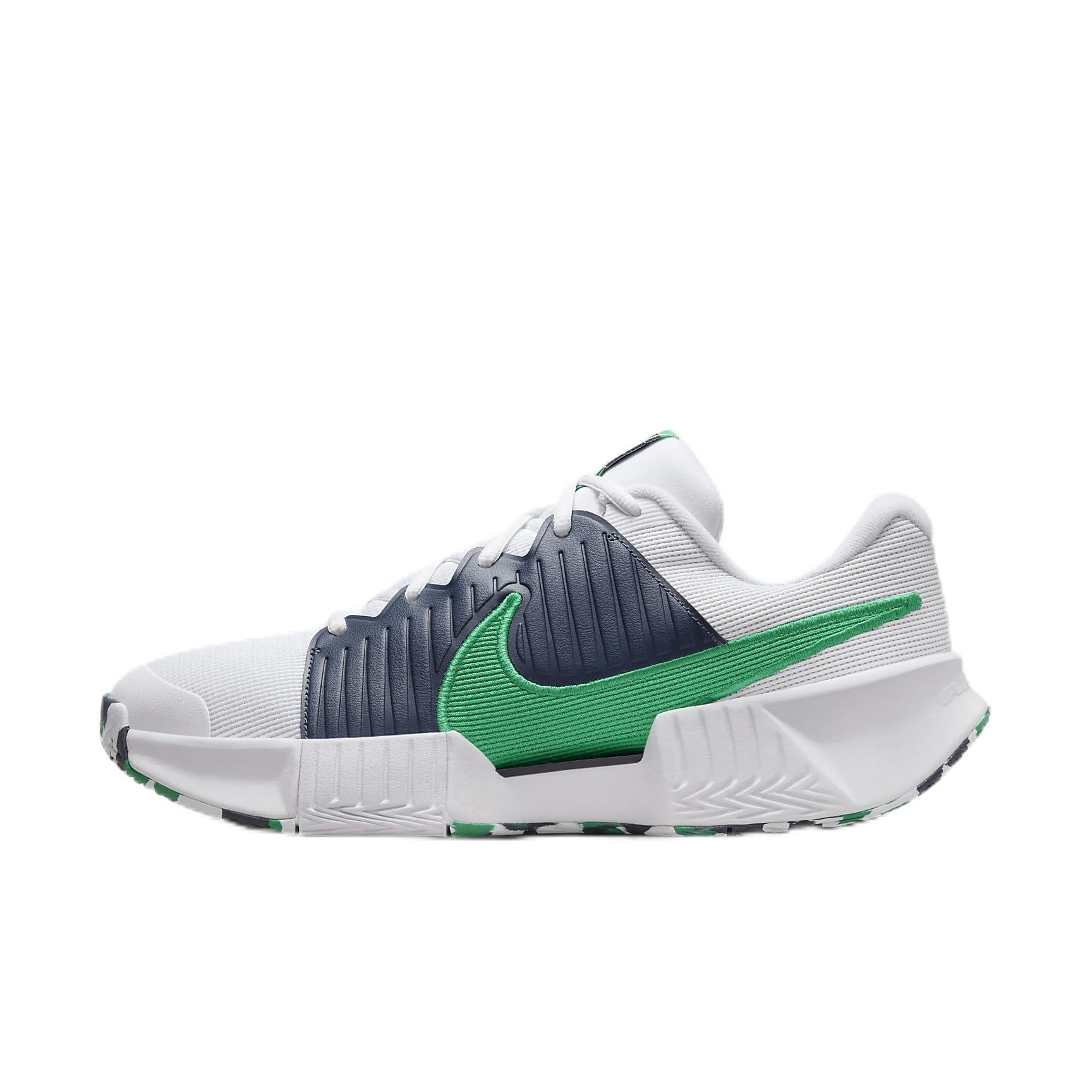 Nike Zoom Challenge Men's Pickleball Shoes - White/Thunder Blue/Black/Stadium Green (Size 13) | Lightweight & Durable Court Shoes for Pickleball, Tennis & Indoor Sports | FQ4154-101