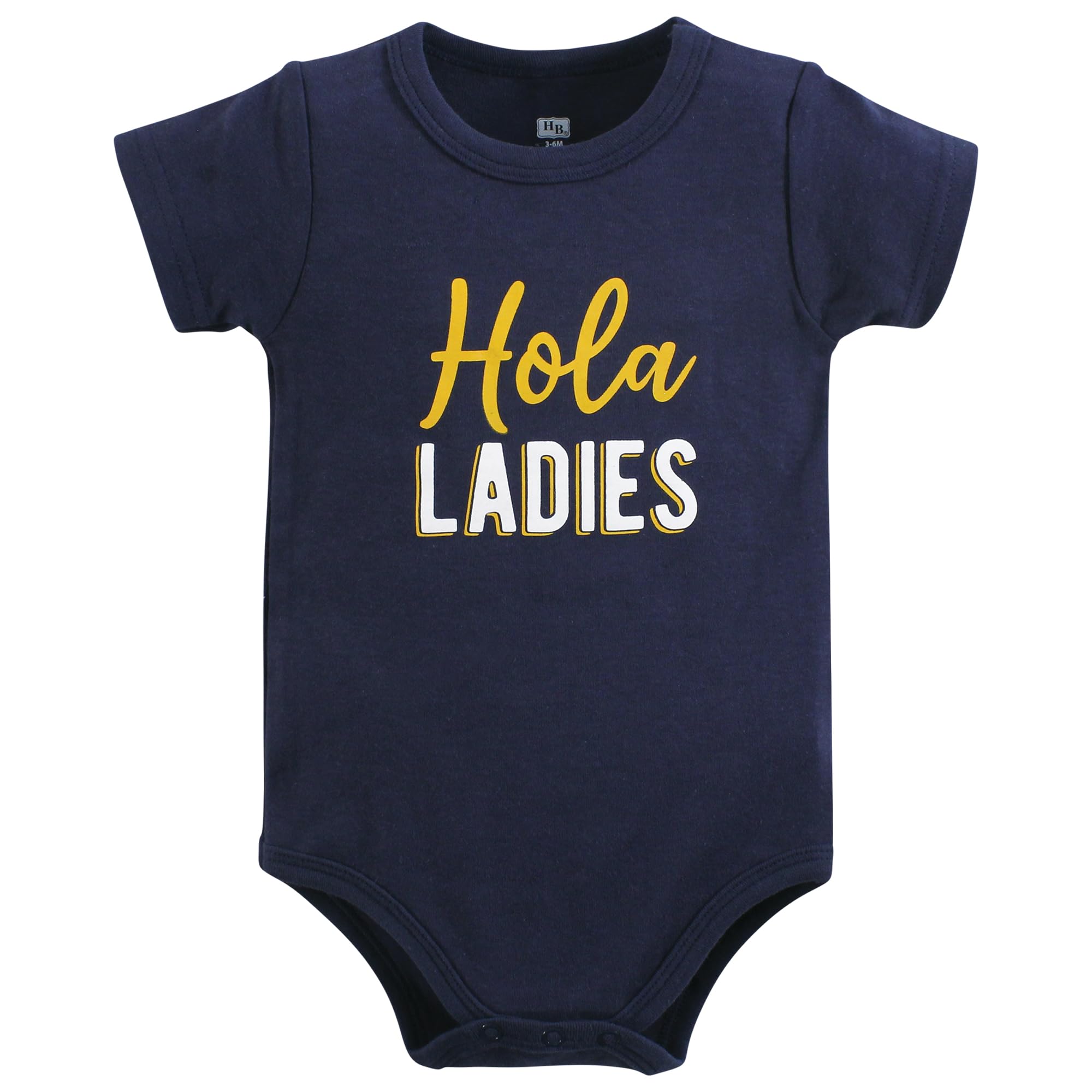 Hudson Baby Unisex Bodysuit Outfit Set - Short Sleeve Romper & Socks - 