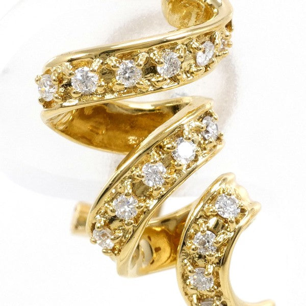 18K Yellow Gold Diamond Stud Earrings for Women - Elegant & Timeless Jewelry Gift for Weddings, Anniversaries & Special Occasions