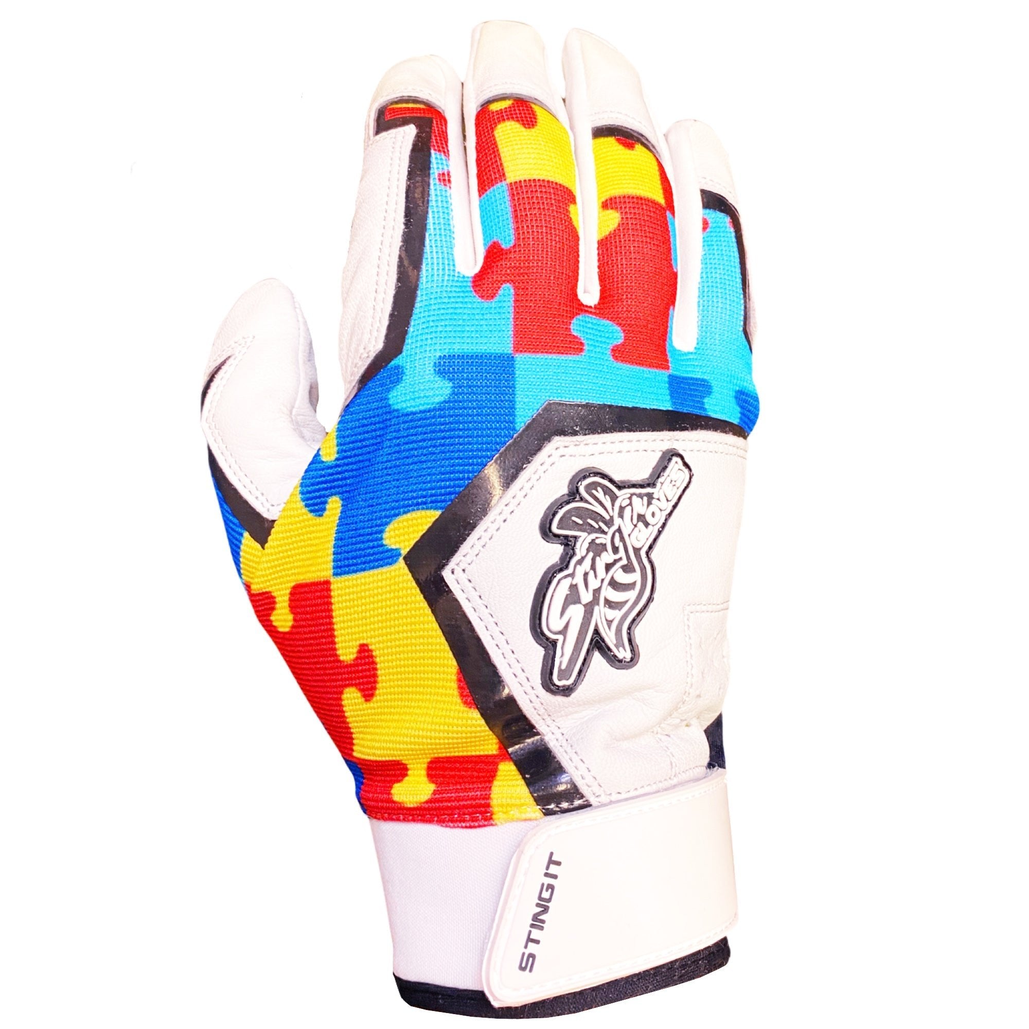 Sting Squad Batting Gloves for Baseball & Softball - Autism Awareness Support - Perfect for Training, Games & Charity Events