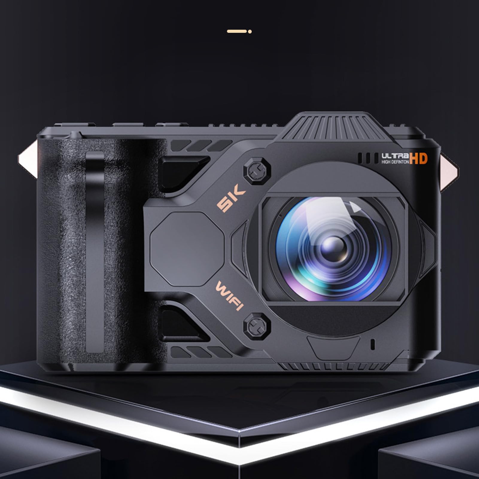 PUSOKEI 5K 50MP Digital Camera with 5K Video Resolution & 50x Zoom | 4-Inch LCD Screen Vlogging Camera for Photography & Travel | Perfect for Night Shots, YouTube Content Creation & Outdoor Adventures