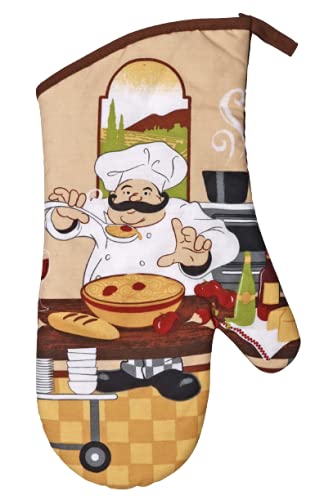 Premium Chef-Themed Kitchen Set - Heat Resistant Oven Mitts, Pot Holders & Absorbent Kitchen Towels for Cooking, Baking & Home Decor | Perfect Gift for Chefs & Home Cooks