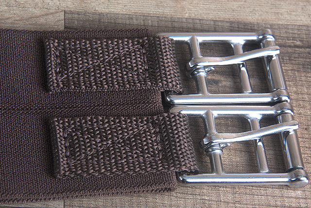 48 Inch Brown Professional Choice SMX Horse English Saddle Girth Cinch - Durable Stainless Steel Buckles for Equestrian Riding, Dressage & Show Jumping
