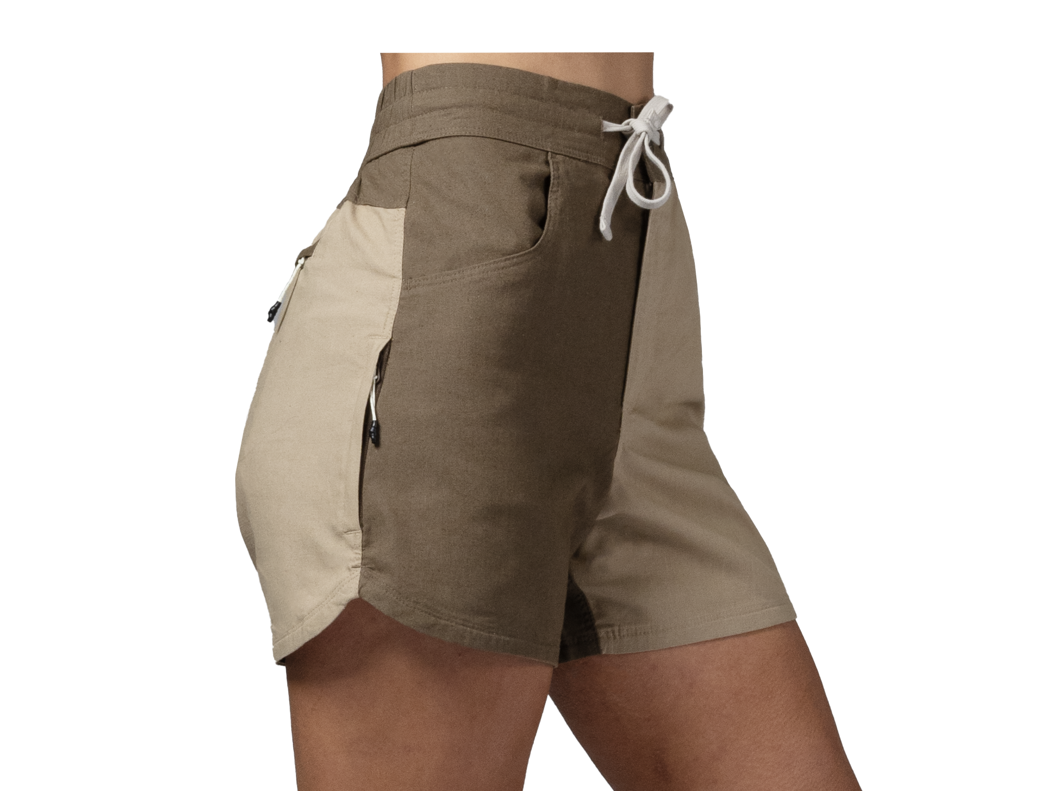 Kinisi Women's Hemp Shorts - Breathable & Comfortable Summer Casual Shorts for Yoga, Beach, and Outdoor Activities
