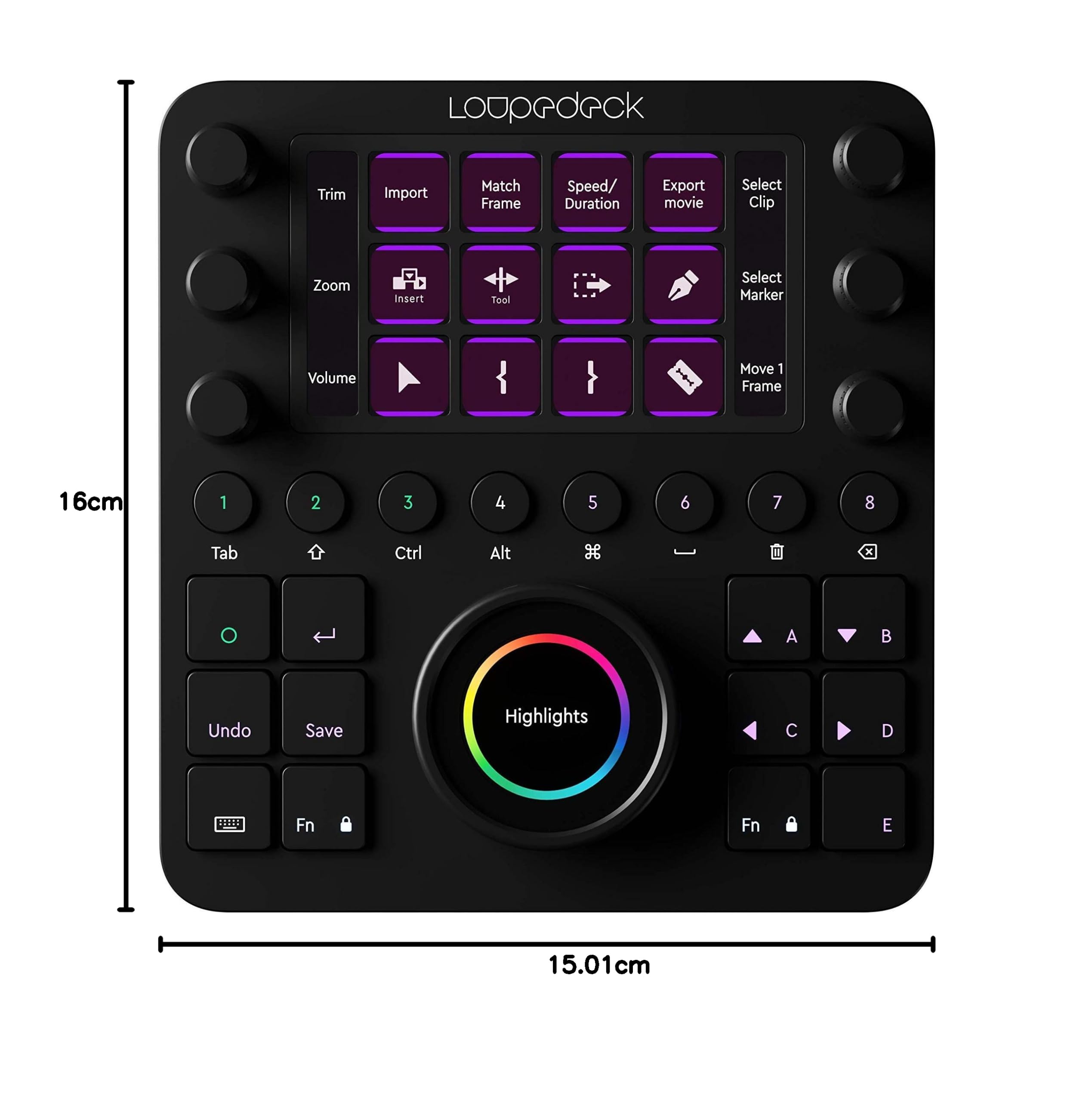 Loupedeck Creative Tool - Professional Custom Editing Console for Photo, Video, Music & Design | Perfect for Adobe Photoshop, Premiere Pro & Lightroom Editing Workflows