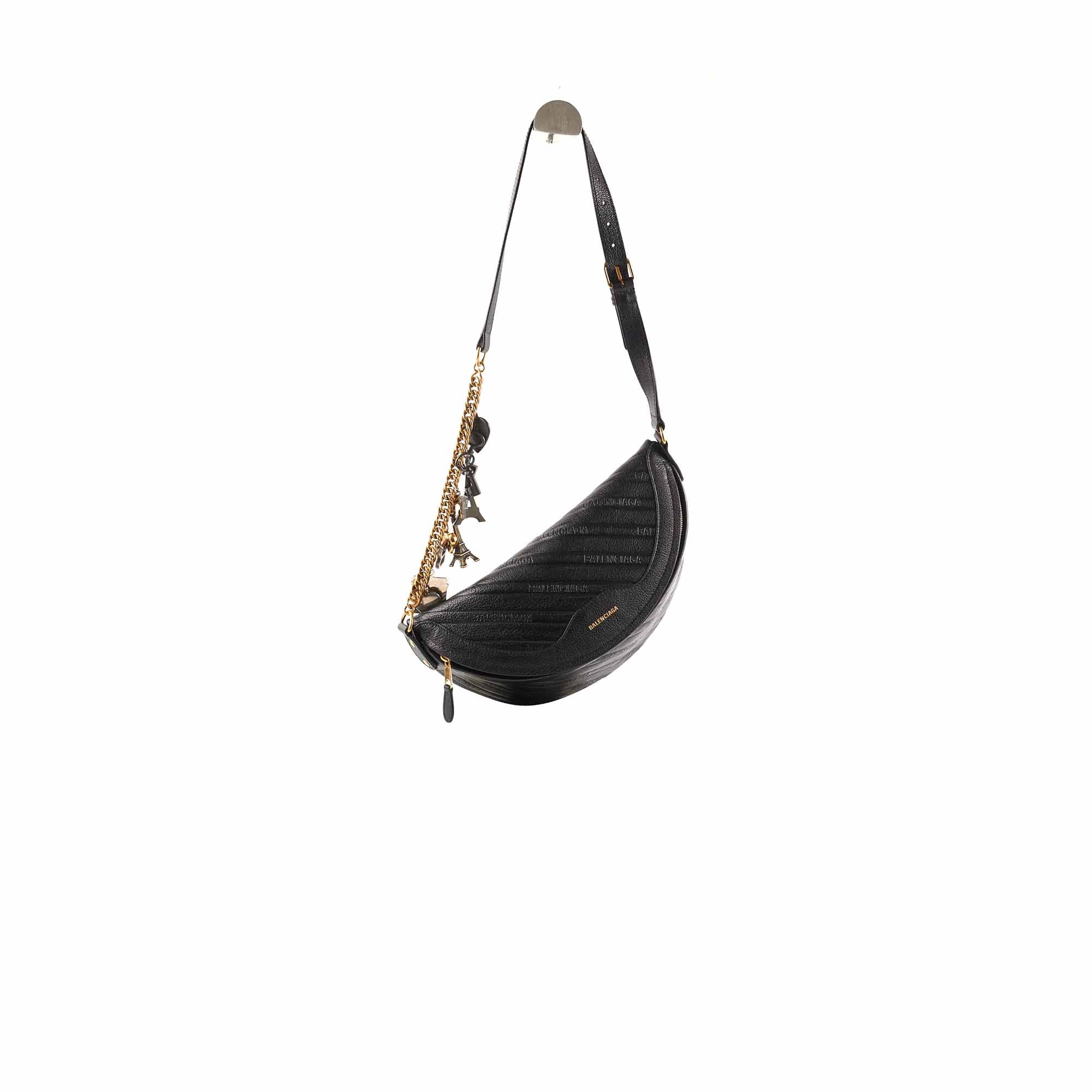 Balenciaga Souvenir Belt Bag Black - Stylish Waist Pack for Travel, Concerts & Everyday Use