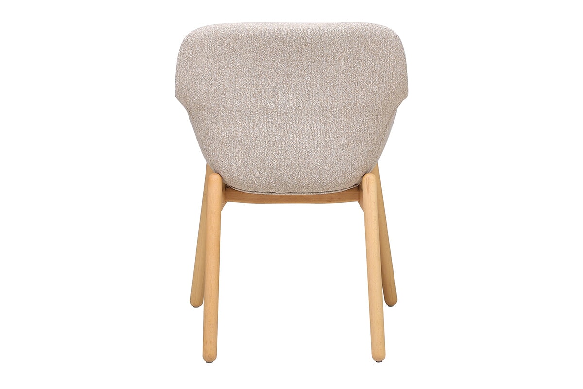 Tommy Tub Fabric Chair with Wooden Base - Comfortable Lounge Chair for Living Room, Bedroom, or Office - Perfect for Relaxing, Reading, and Lounging