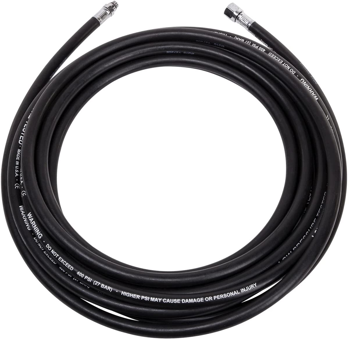 25FT Trident Heavy Duty Regulator Hose - High Pressure Gas Hose for BBQ, Grill, and Outdoor Cooking - Durable & Flexible for Home and Commercial Use