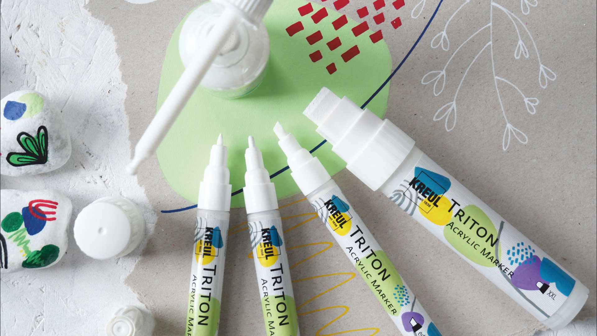 Solo Goya Triton Acrylic Paint Marker - Chisel Tip 1-4mm Violet Red - Perfect for DIY Crafts, Sign Making & Art Projects