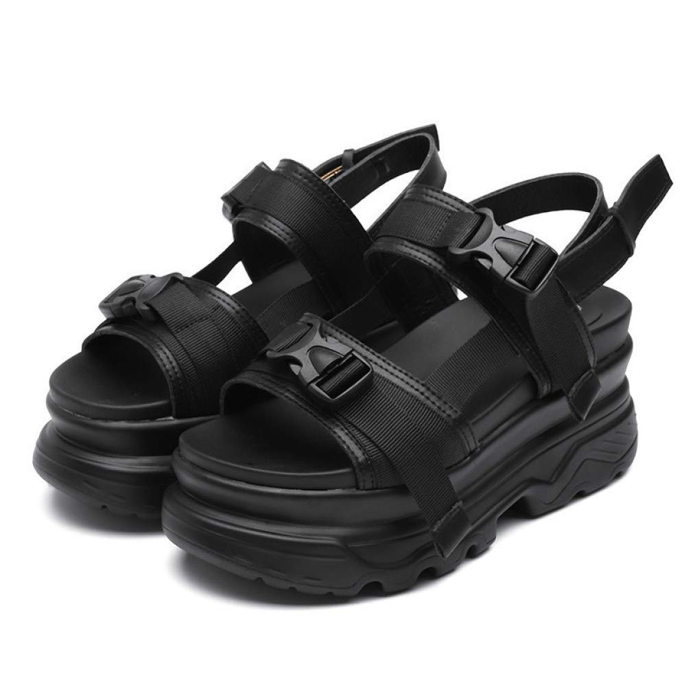 Women's Platform Sandals Peep Toe Roman Thick Sole Comfort Buckle Casual Sandals for Ladies - Perfect for Summer Outfits, Beach Vacations & Everyday Wear