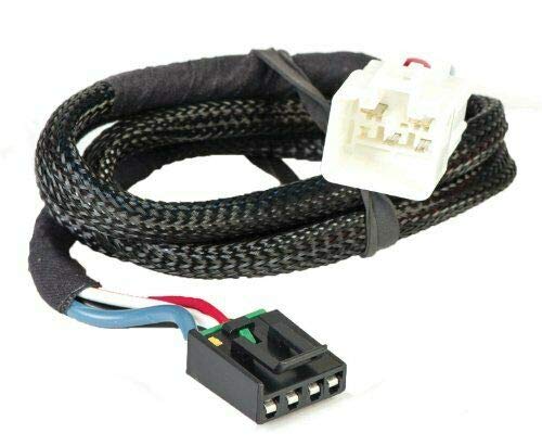 Flat Connector Custom Wiring Harness for Brake Controller - Compatible with Husky 31867 - Heavy Duty Towing & Trailer Brake System Accessory for Safe RV and Truck Towing