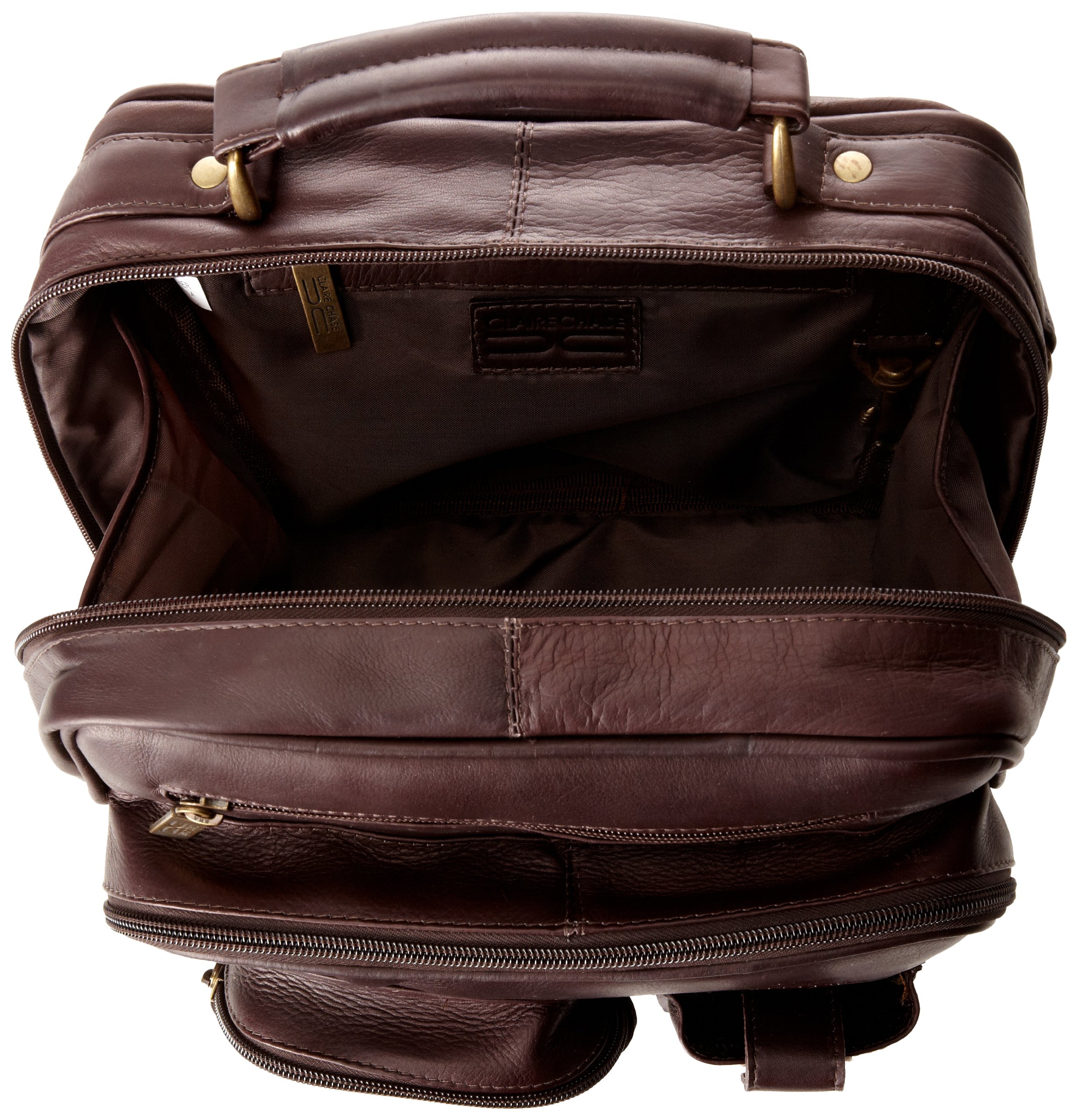 Claire Chase Jumbo Men's Messenger Bag in Cafe Brown - Large Crossbody Briefcase for Work, Travel & Everyday Use