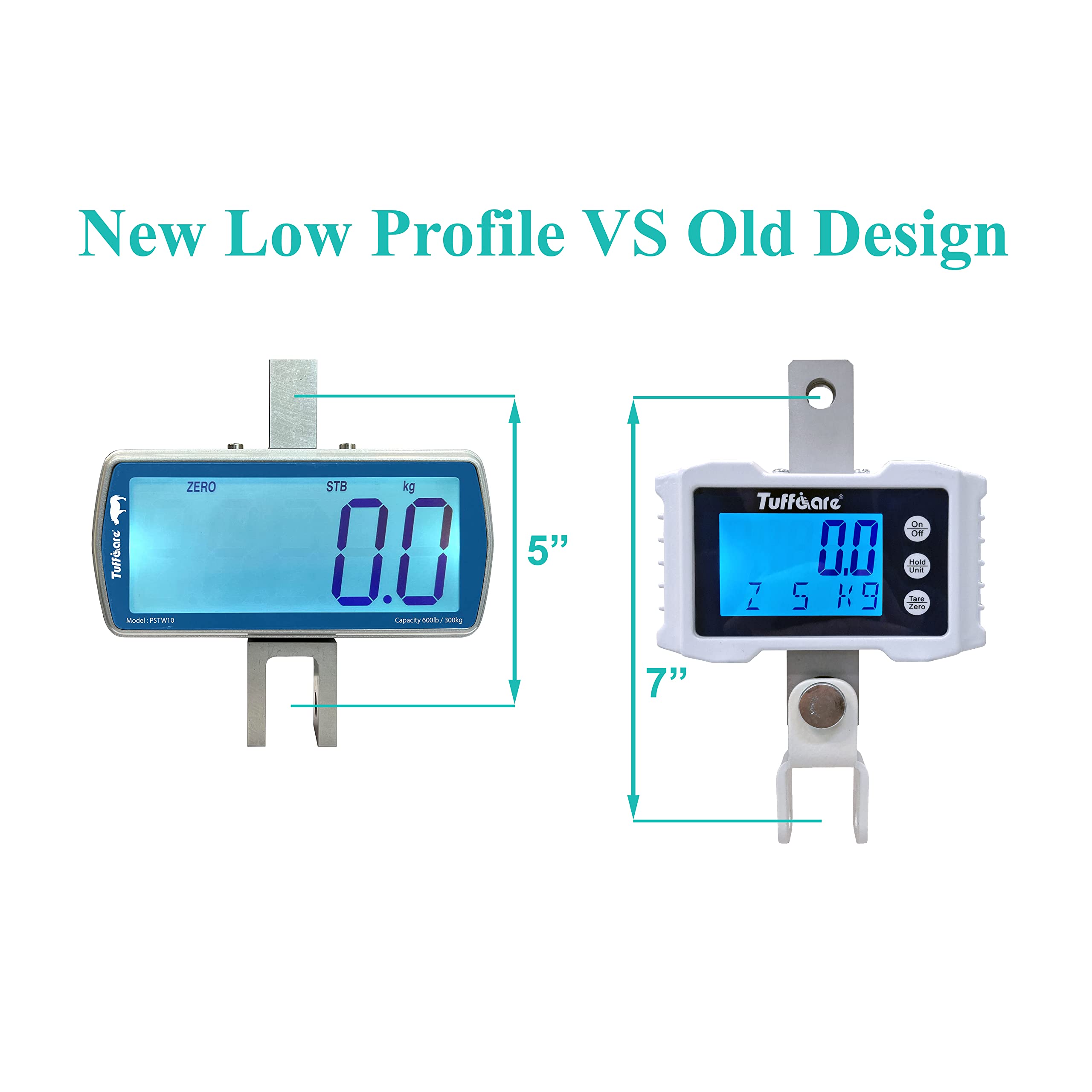 Digital Patient Lift Scale with Large Display - Universal Fit for Tuffcare, Hoyer, Invacare, McKesson & Joerns - Low Profile Design (600 lbs Capacity) - Ideal for Home Care, Hospitals & Rehabilitation Centers