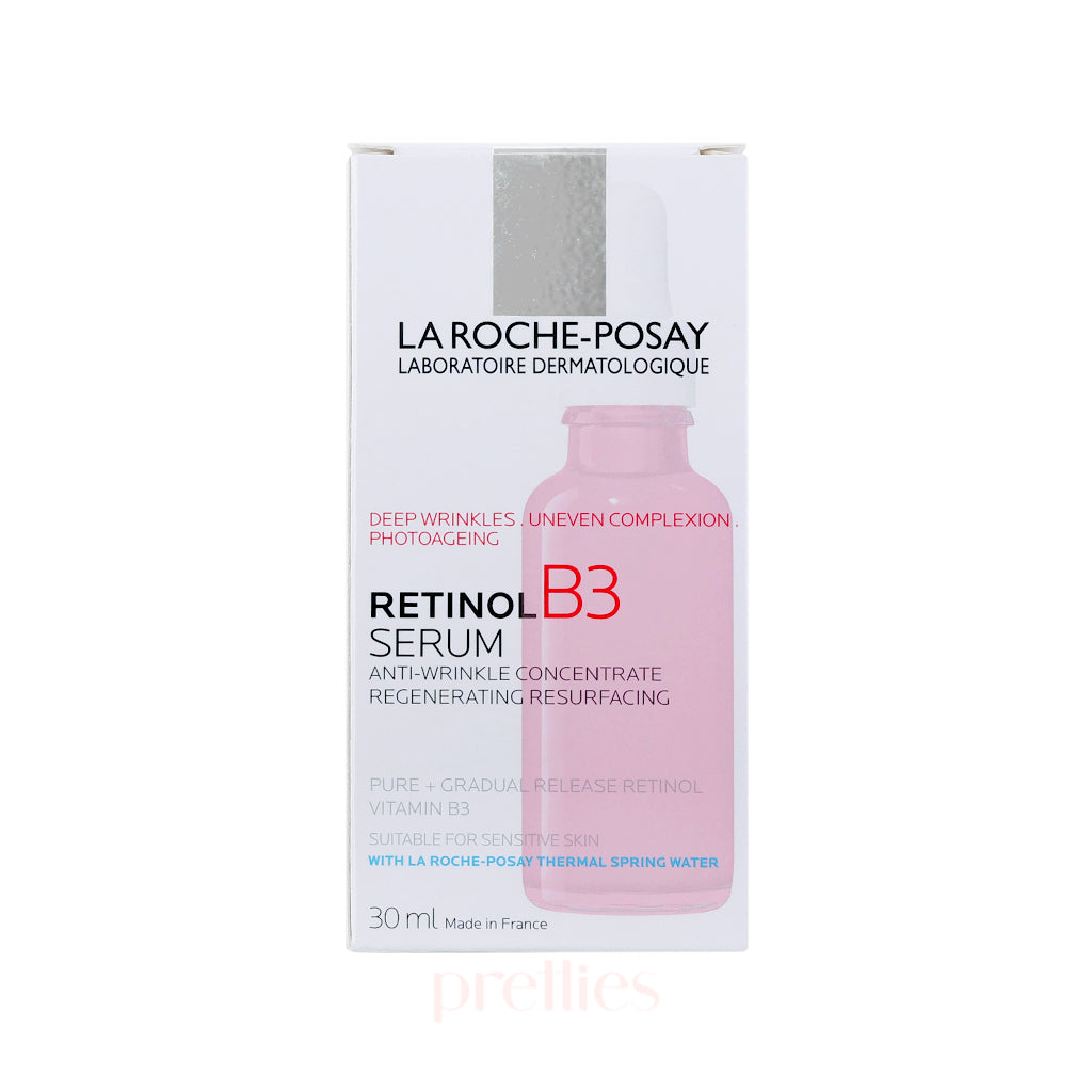 La Roche-Posay Pure Retinol Serum with Vitamin B3 - 1.0 oz Anti-Aging Face Treatment for Fine Lines & Wrinkles | Night Repair Cream for Glowing Skin | Dermatologist Recommended Skincare