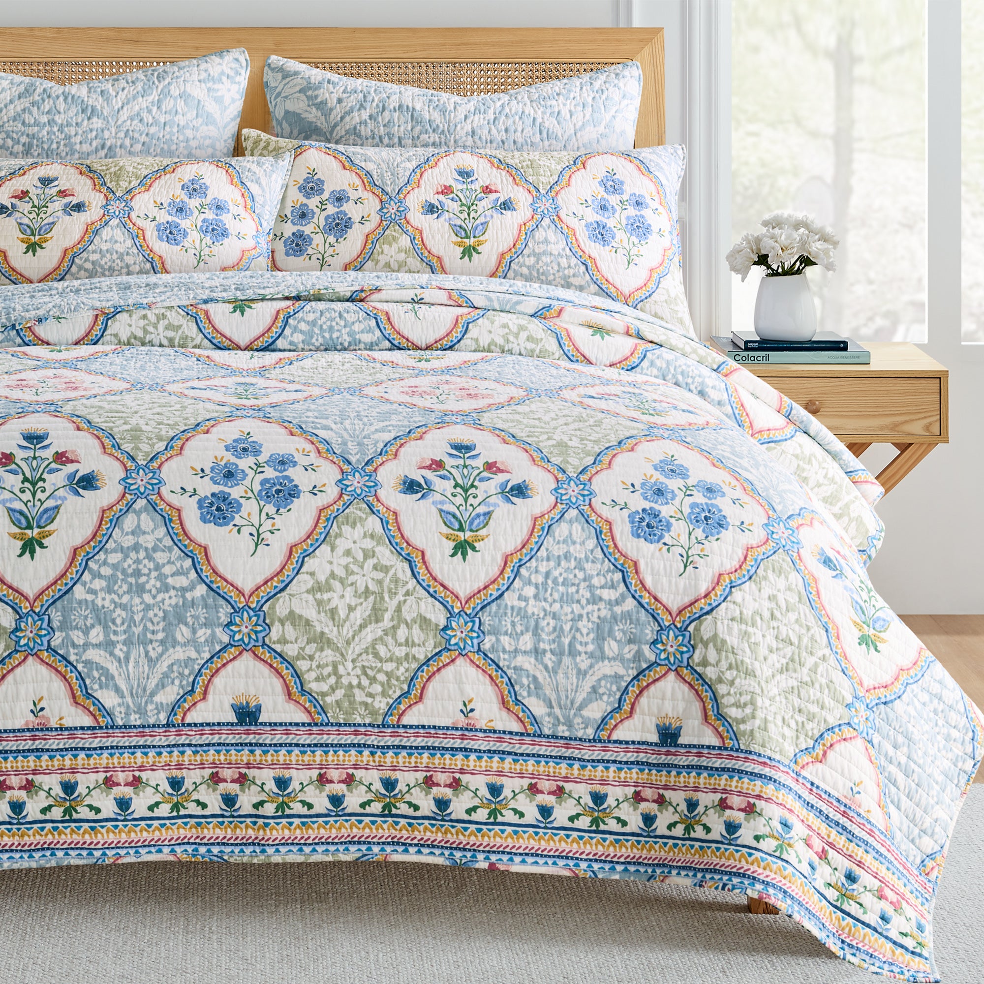 Zoey Decorative Pillow Sham - Soft Cotton Bedding Cover for Standard & Queen Size Pillows - Perfect for Bedroom, Living Room & Home Decor