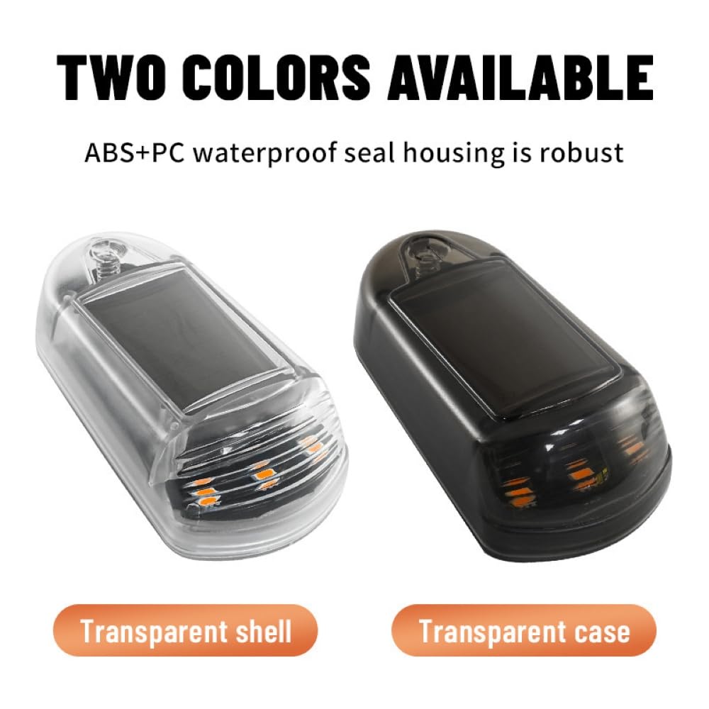 Solar Powered No Drill Cab Lights for Trucks - Black Remote Control & Non-Remote Control Models - Waterproof LED Interior Lighting for Semi Trucks, Pickups & Work Vehicles - Perfect for Night Driving & Emergency Signaling