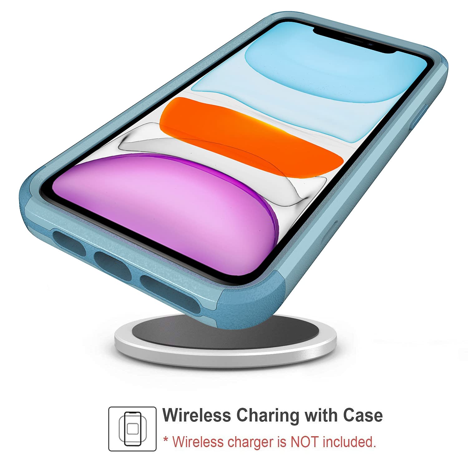 Shockproof Heavy Duty Protective Phone Case for iPhone 11 - Compatible with Apple iPhone 11 - Perfect for Outdoor Activities, Sports & Daily Use