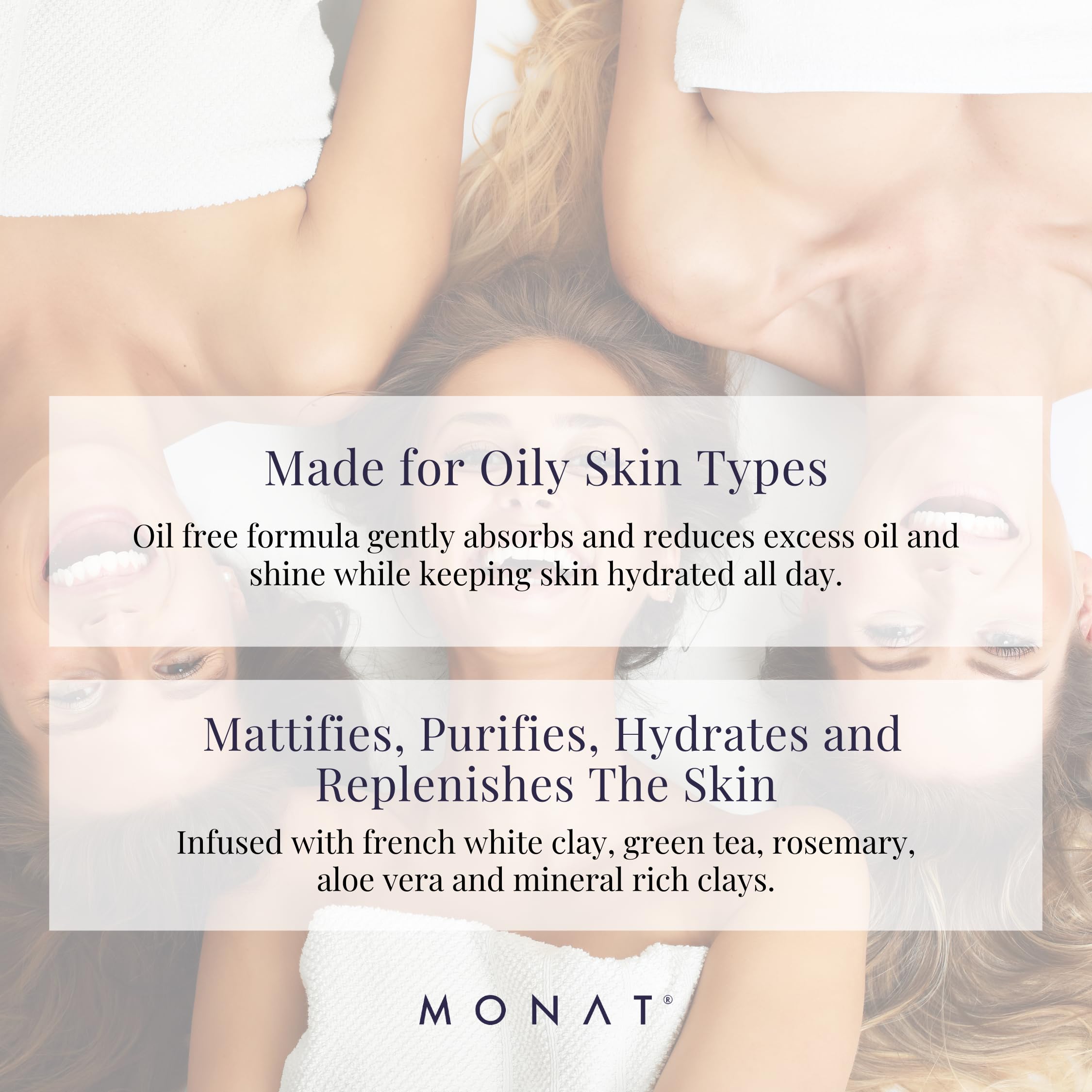 MONAT BE PURIFIED™ Oil-Free Moisturizer – Pore Refining Face Cream for Deep Hydration & Radiant Skin | Lightweight Daily Moisturizer with Botanical Extracts | Vegan Skincare for Oily, Combination & Sensitive Skin | Perfect for Morning & Night Routine