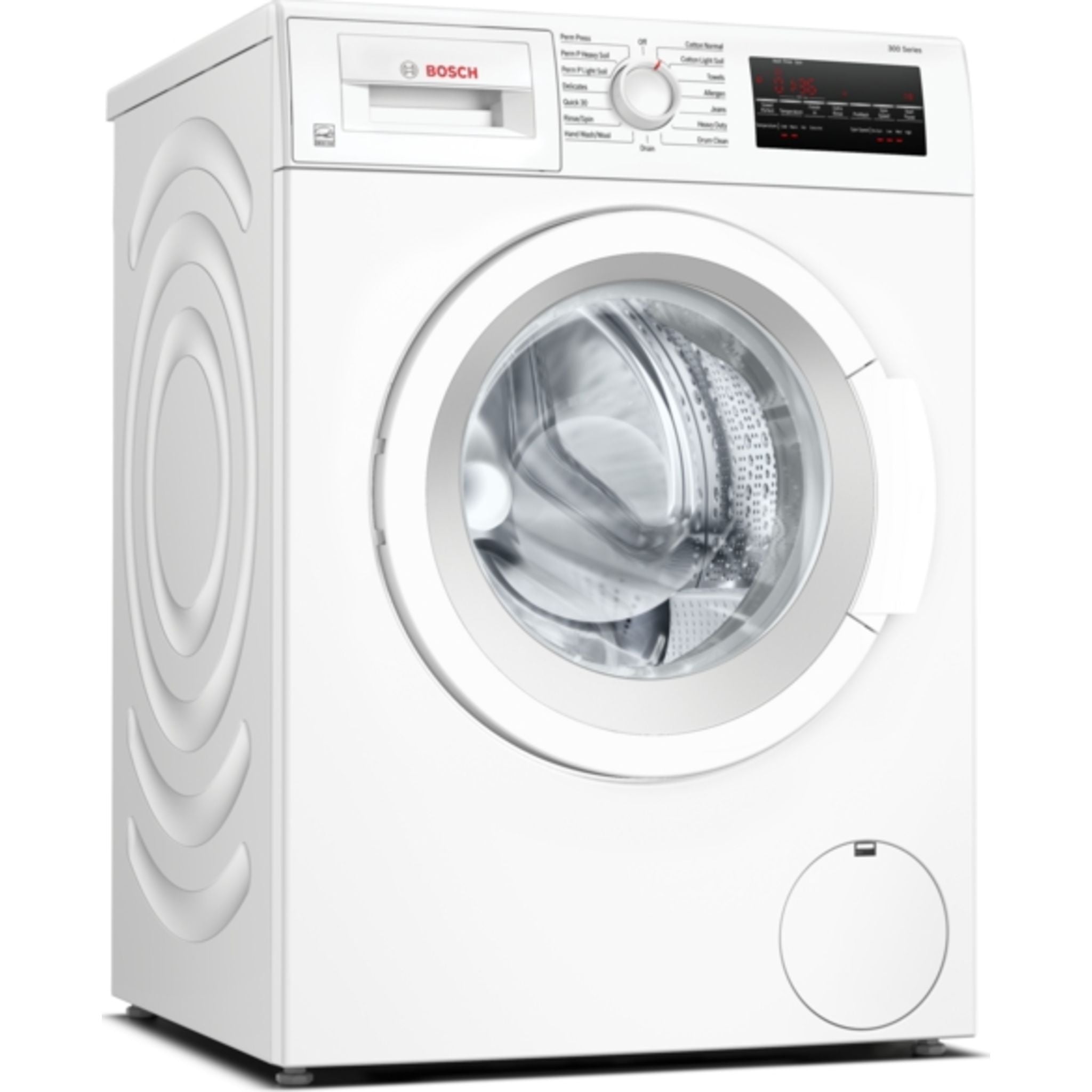 Bosch WGA12400UC 24 Inch White Front Load Washing Machine - Energy Efficient, Quiet Operation for Laundry Rooms and Apartments