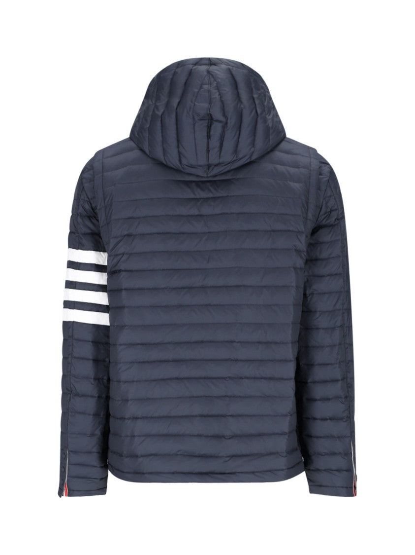 4 Bar Puffer Jacket for Men & Women - Lightweight Winter Coat, Waterproof & Windproof, Warm Blue Quilted Jacket - Perfect for Outdoor Activities, Hiking, and Cold Weather
