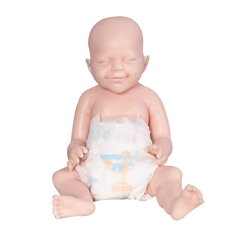 AISITE 18 Inch Realistic Silicone Reborn Baby Doll Boy - Unpainted Lifelike Newborn Doll for Collectors, Christmas & Birthday Gift for Kids 3+ | Perfect for Role Play, Nursery Decor, and Photography Props
