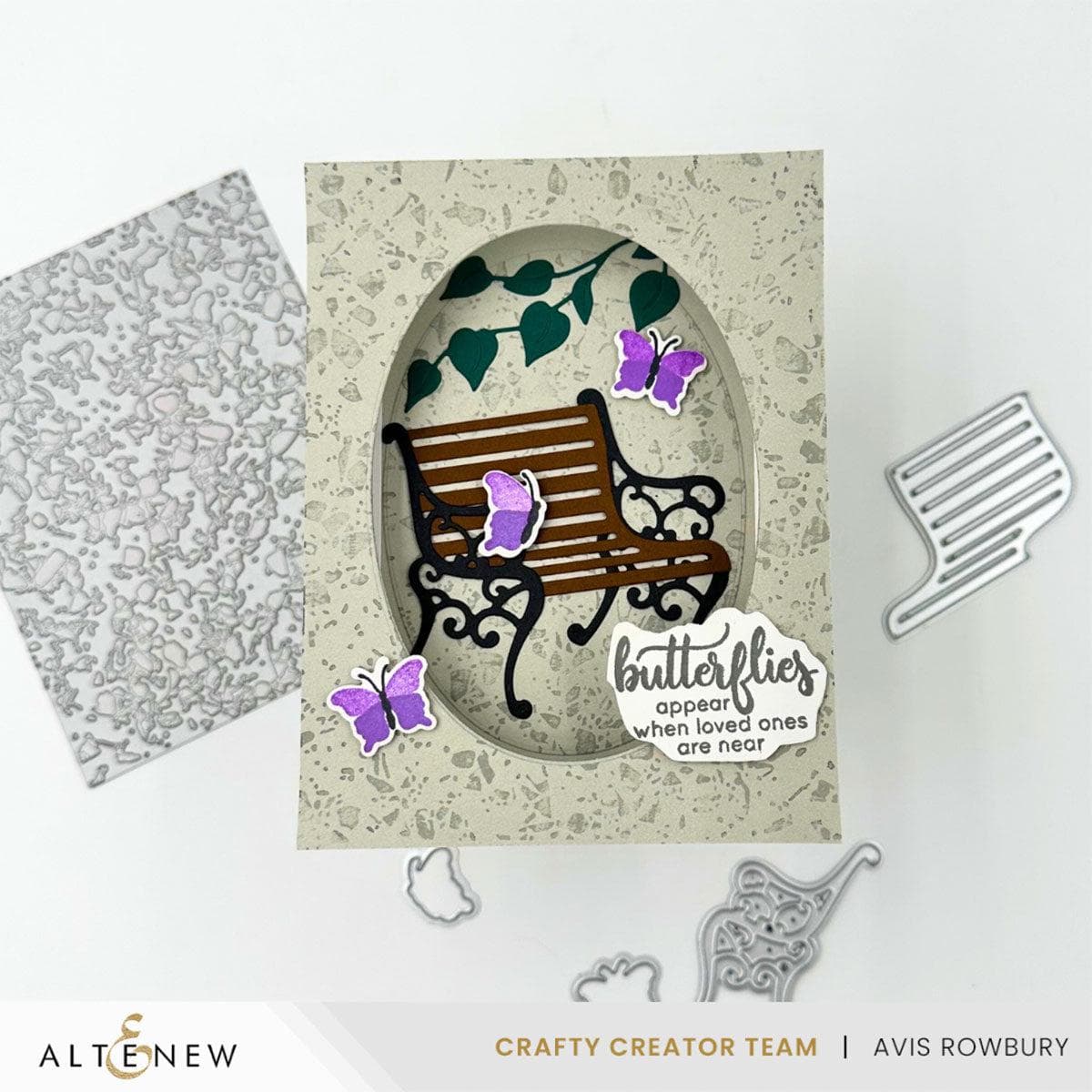 Mini Delight Garden Bench Stamp & Die Set for Card Making & Scrapbooking - Perfect for DIY Greeting Cards, Wedding Invitations & Paper Crafts