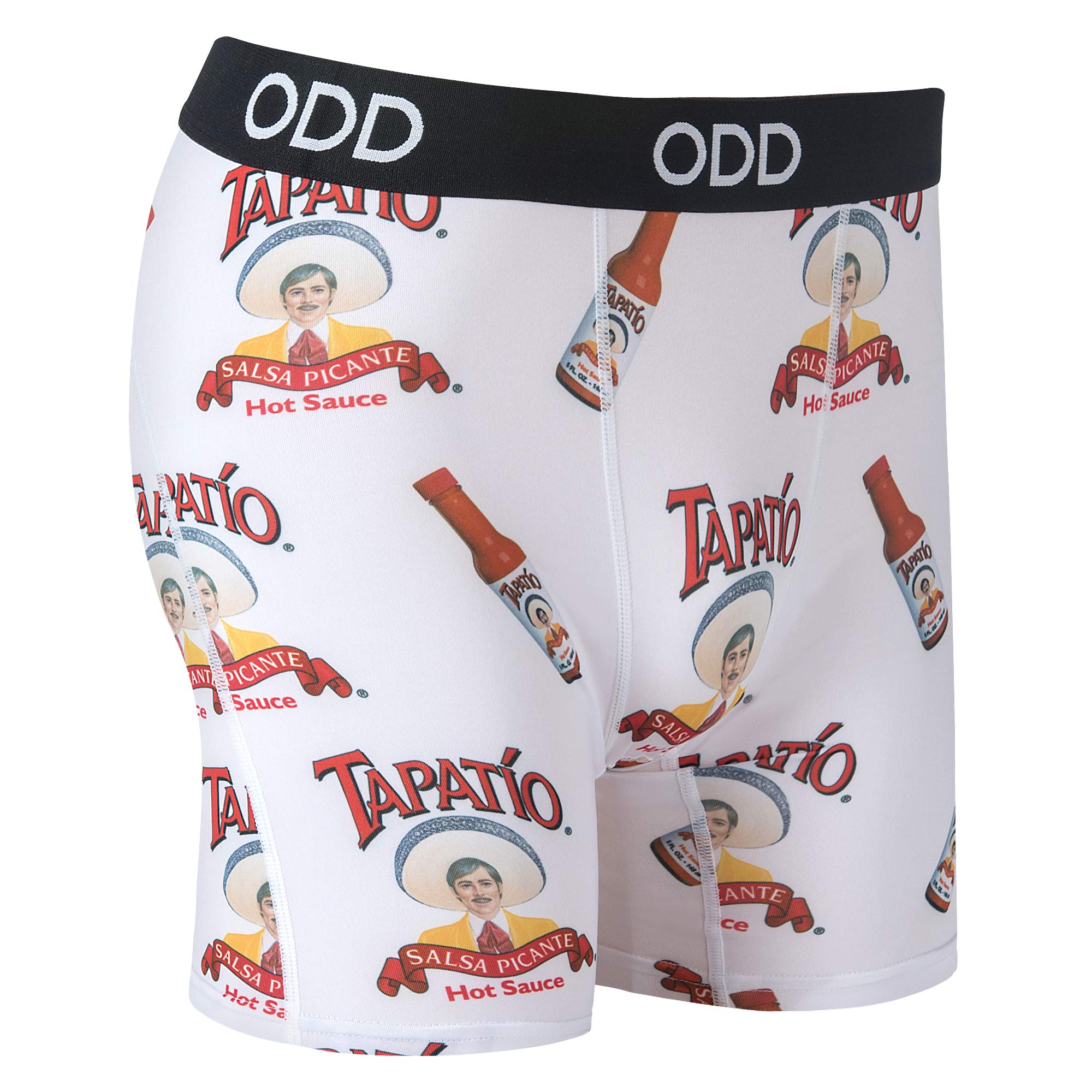 Odd Sox Men's Funny Boxer Briefs with Condiments & Hot Sauce Prints - Comfortable Underwear for Casual Wear, Gag Gifts & Everyday Use