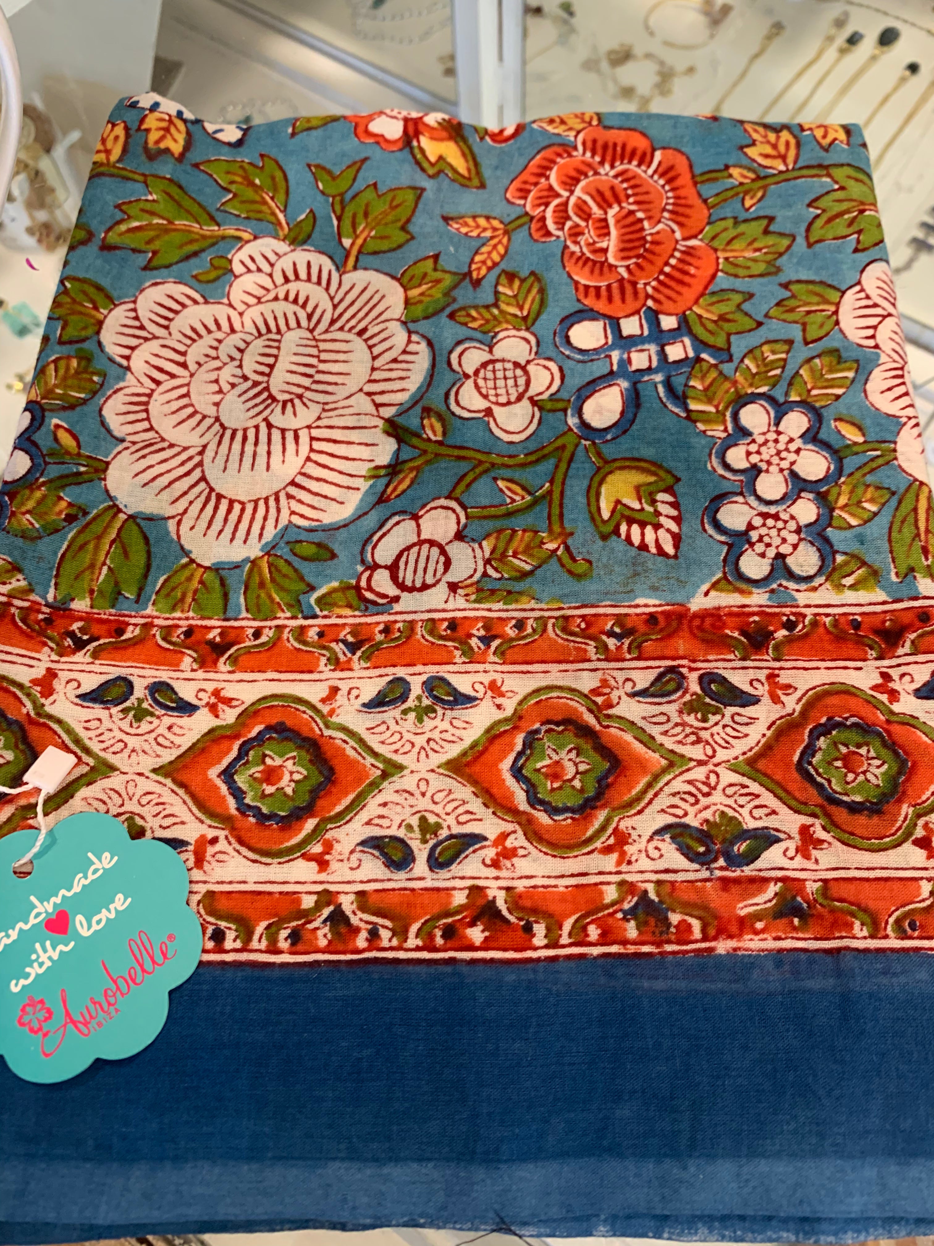 Hope New Collection Hand Block Printed Cotton Sarong Pareo - Beach Cover-Up, Summer Wrap, Boho Fashion Accessory