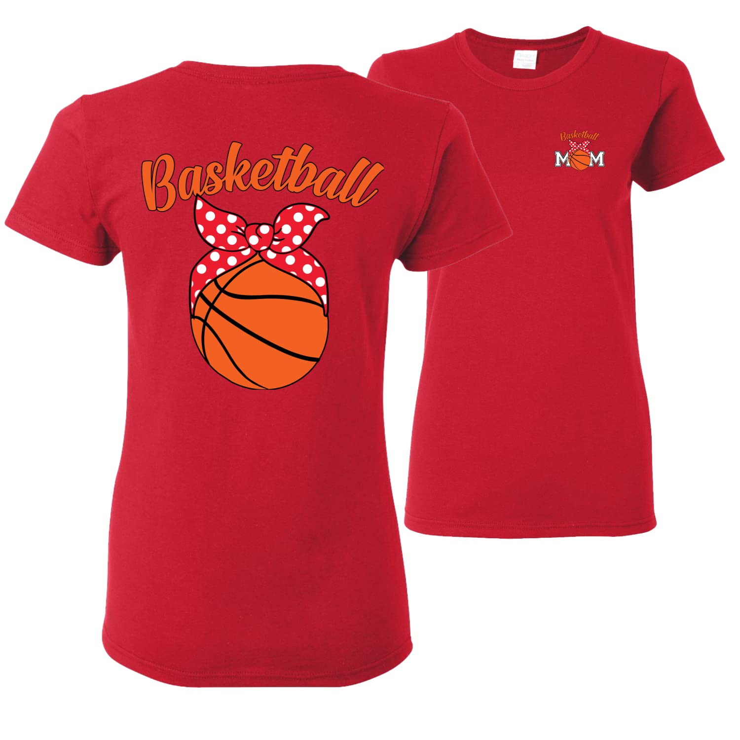 Basketball Mom T-Shirt - Cute Youth League Sports Graphic Tee for Women - Perfect for Games, Practices & Team Spirit