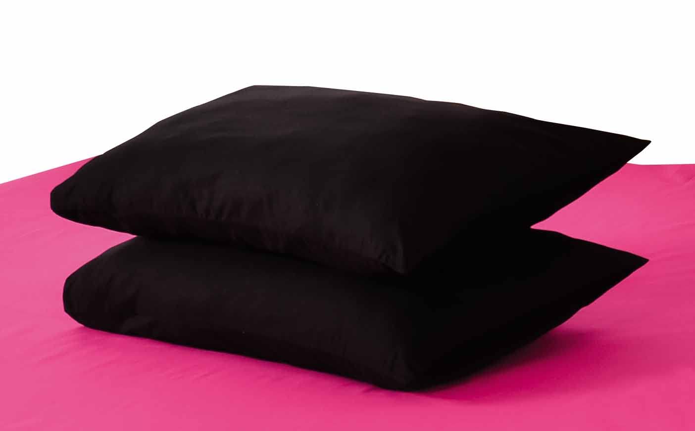 Reversible Cotton Comforter Set - Hot Pink & Black 4-Piece Twin Size Bedding | Soft & Breathable for Kids' Rooms, Dorms, and Guest Bedrooms