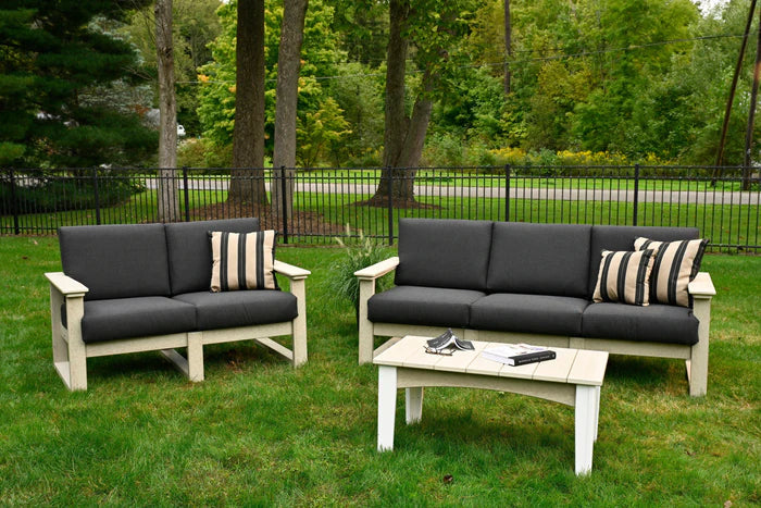 Luxcraft Recycled Plastic Lanai Deep Seating Armrest/End Set - Durable Outdoor Patio Furniture for Poolside, Garden & Backyard Relaxation