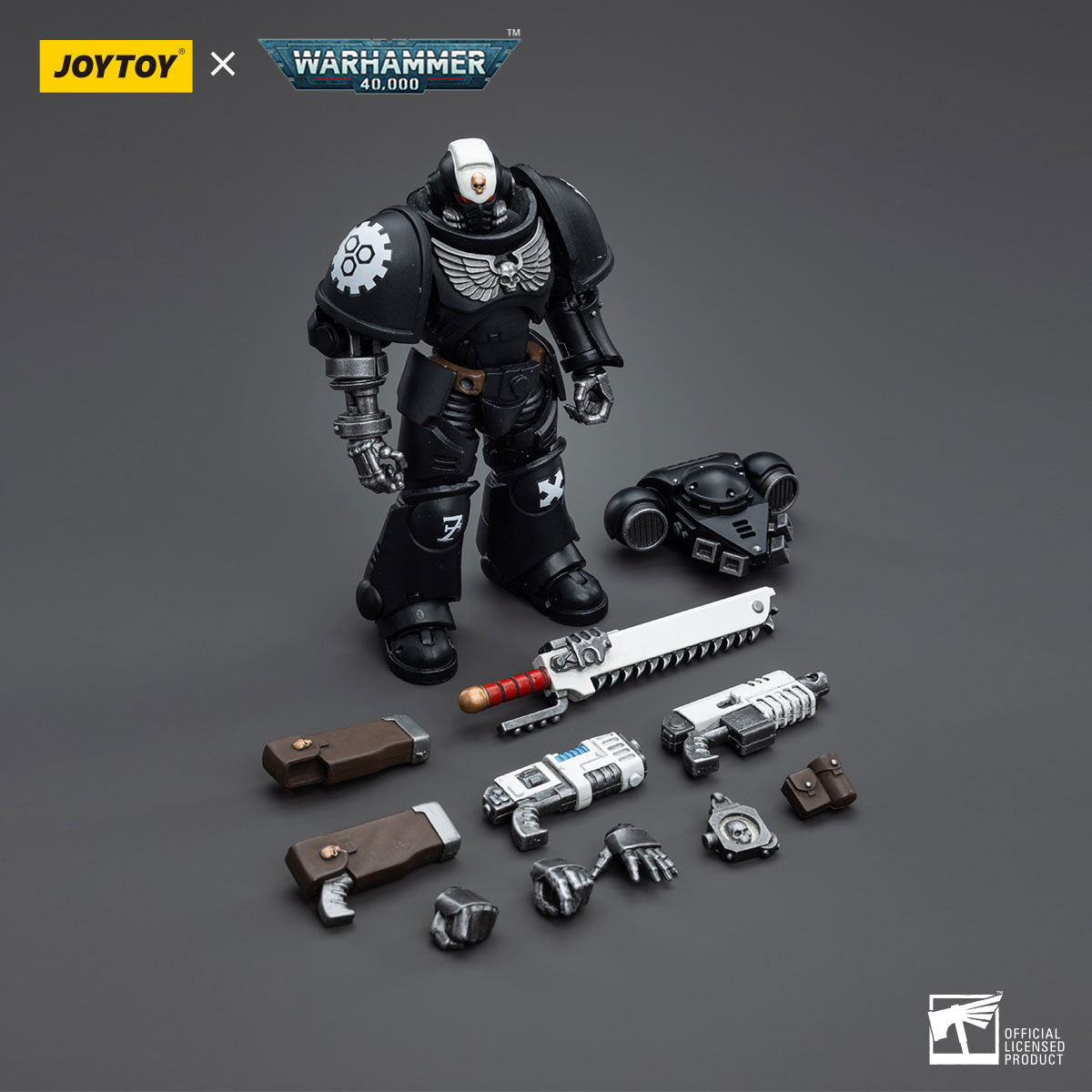 JOYTOY 1/18 Scale 3.75 Inch Warhammer 40K Iron Hands Intercessors Action Figure Set (4 Pack) - Perfect for Collectors, Tabletop Gaming, and Warhammer 40K Displays