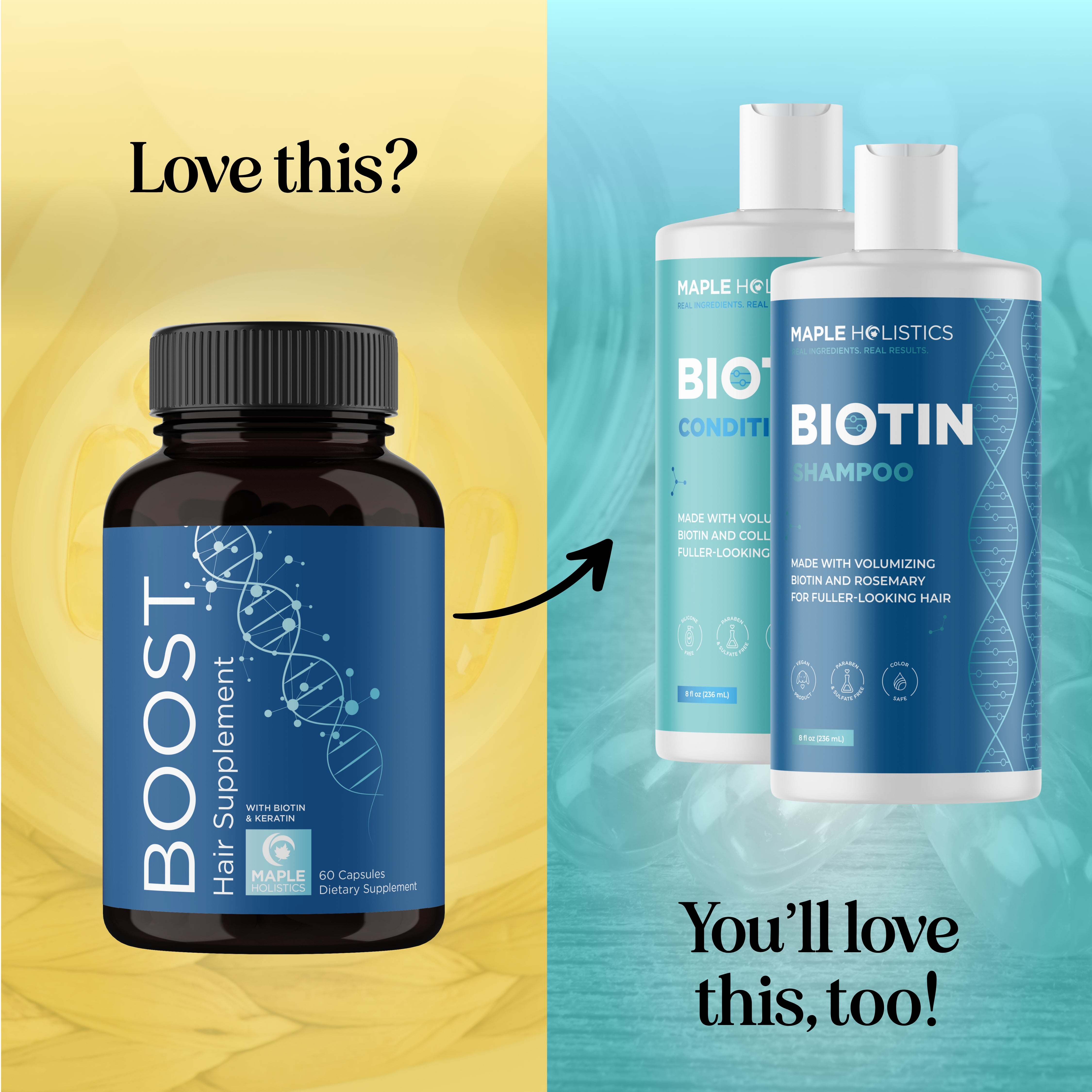 Premium Biotin Supplement for Hair Growth & Skin Health - 5000mcg Vegan Capsules for Stronger Nails & Thicker Hair - Daily Beauty & Wellness Support for Men & Women - Perfect for Hair Care Routine & Healthy Lifestyle