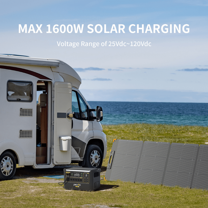 Pecron F3000 3000W Portable Power Station with 3072Wh LiFePO4 Battery | 3600W Pure Sine Wave Inverter | Fast Charging & Expandable Capacity | Solar & AC Rechargeable | Perfect for Camping, RV, Emergencies & Off-Grid Living | 5-Year Warranty