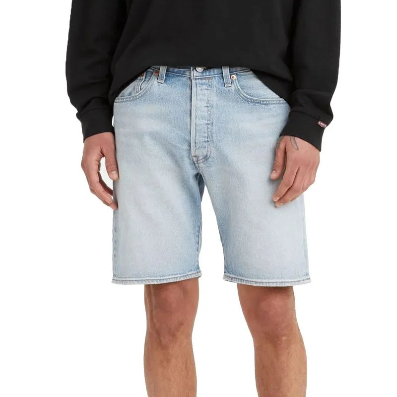 Levi's 501 Bermuda Shorts for Men - Medium Wash Denim Casual Shorts | Perfect for Summer, Beach & Outdoor Activities