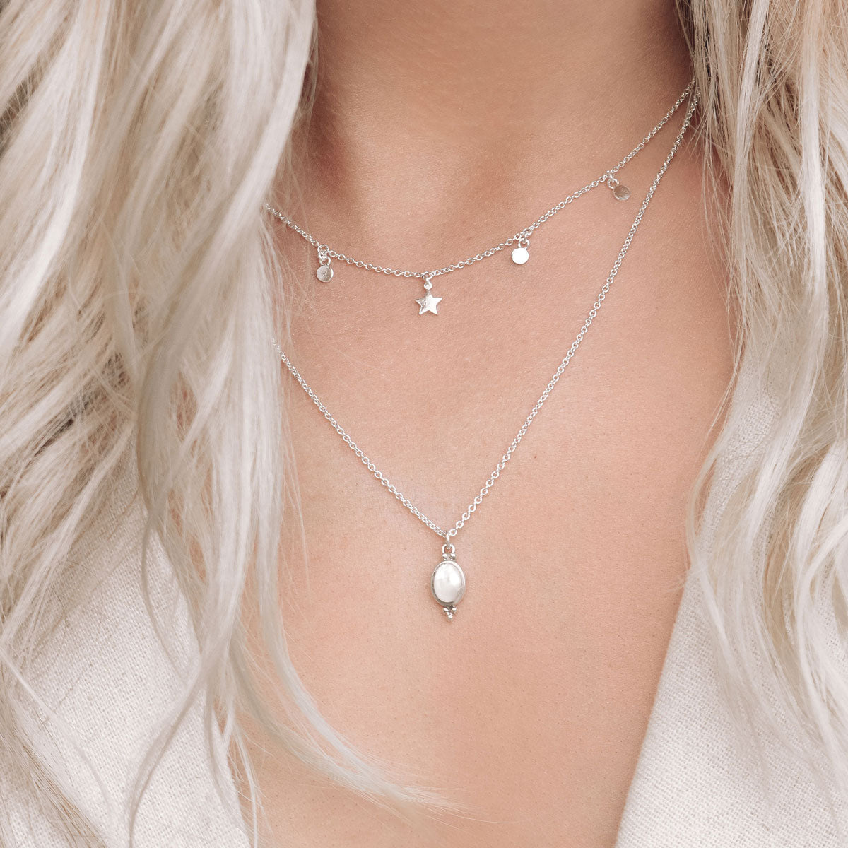 Moon Song Shell Necklace - Handmade Beach Jewelry for Women, Boho Chic Seashell Pendant Necklace - Perfect for Summer Vacations, Beach Weddings & Boho Fashion