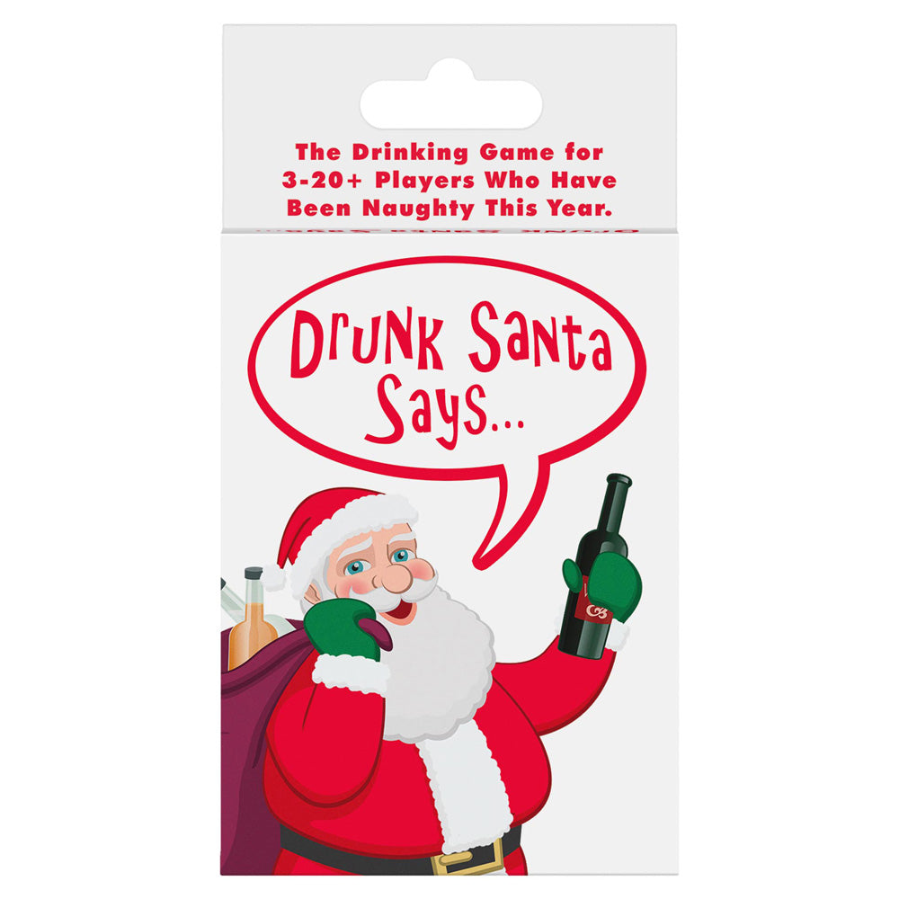 Drunk Santa Says... Hilarious Christmas Drinking Card Game for Adults - Perfect for Holiday Parties & Family Gatherings
