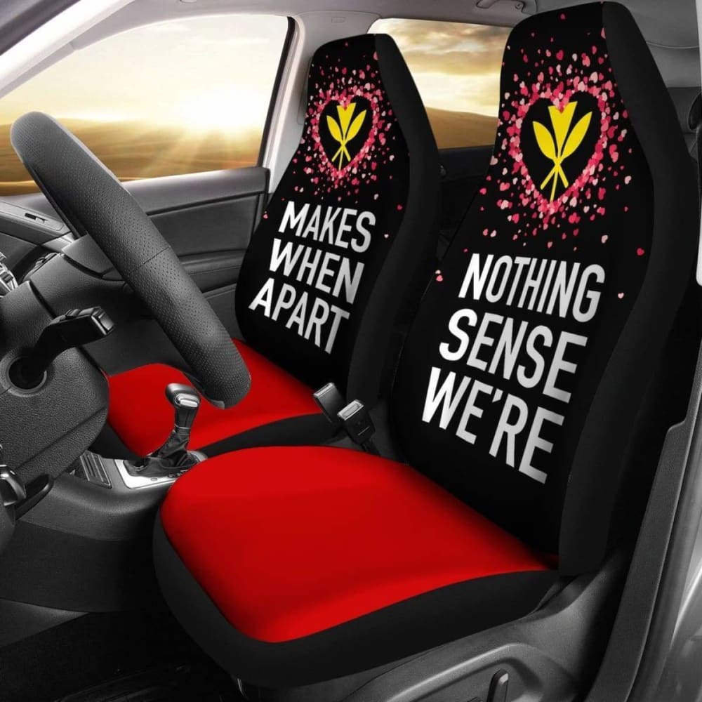 Premium Hawaiian Kanaka Maoli Car Seat Covers for Couples - Valentine's Day Gift - Universal Fit for Most Vehicles - Perfect for Road Trips & Romantic Getaways