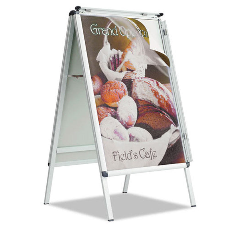 Double Sided Snap Frame Sign Holder - 24x36 Inch Aluminum Poster Display for Retail, Restaurants & Events - Indoor/Outdoor Advertising Solution
