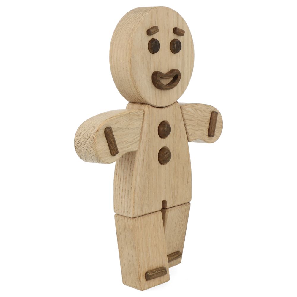 Natural Oak Gingerbread Man Cookie Cutter - Perfect for Holiday Baking, Christmas Decorations, and DIY Cookie Making