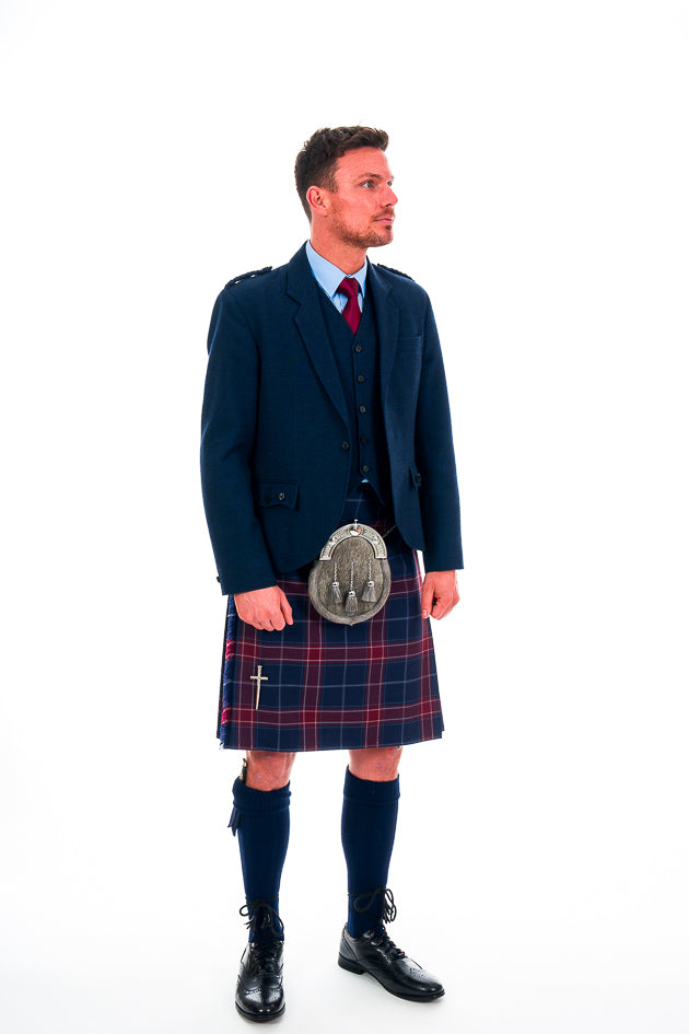 Modern Queen of the South Tartan Kilt for Men & Boys - Traditional Scottish Kilt & Trews for Rent - Perfect for Weddings, Highland Games & Cultural Events