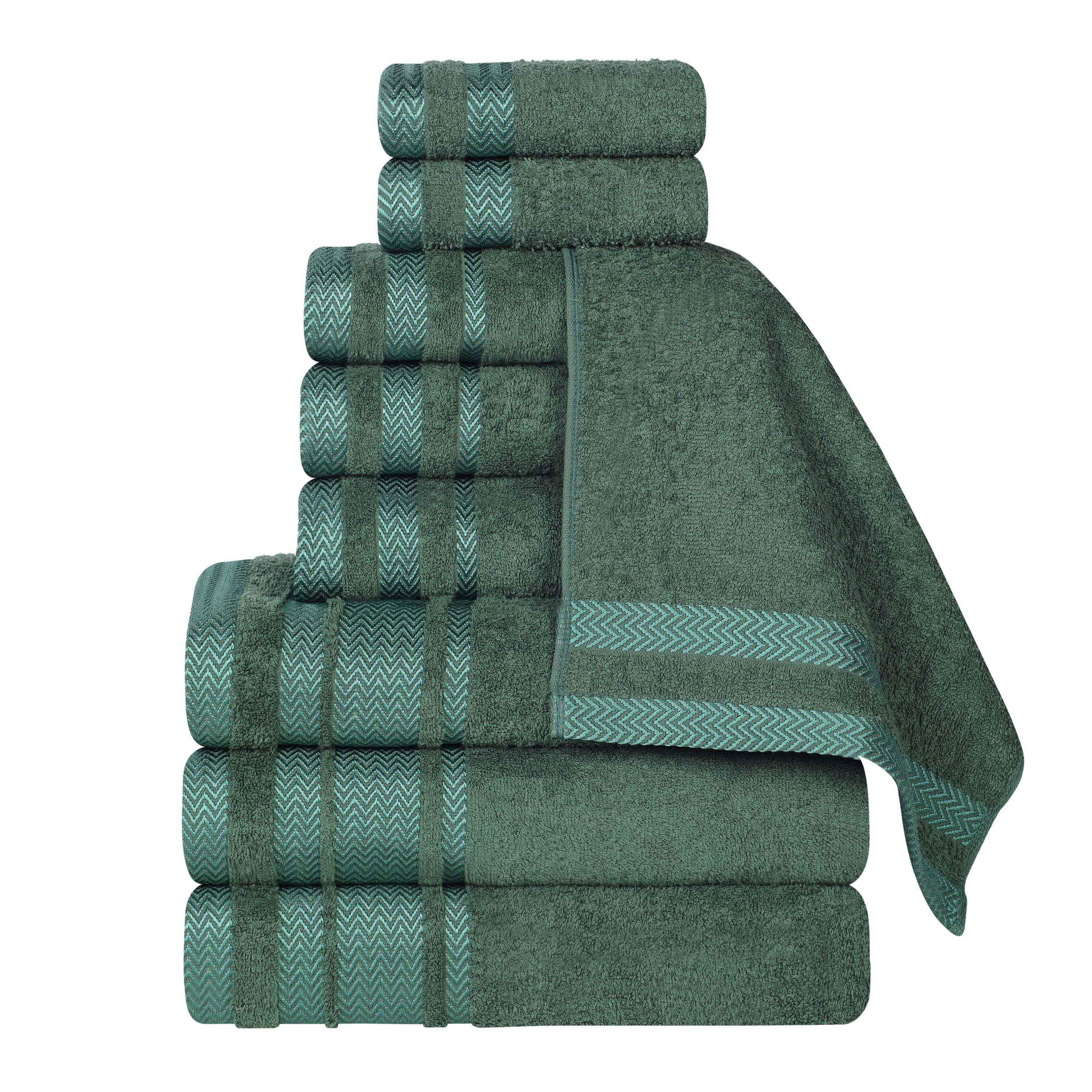 Premium 9-Piece Cotton Towel Set - Medium Weight, Soft & Absorbent Bath Towels for Spa, Gym, and Everyday Use - Hays Brand