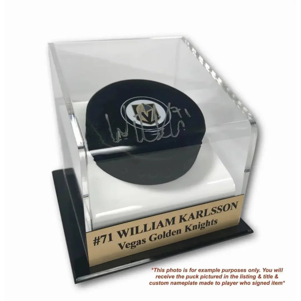 Mark Stone Signed Stanley Cup Vegas Golden Knights Official Hockey Puck with Display Case & COA - Collectible Memorabilia for NHL Fans & Sports Enthusiasts
