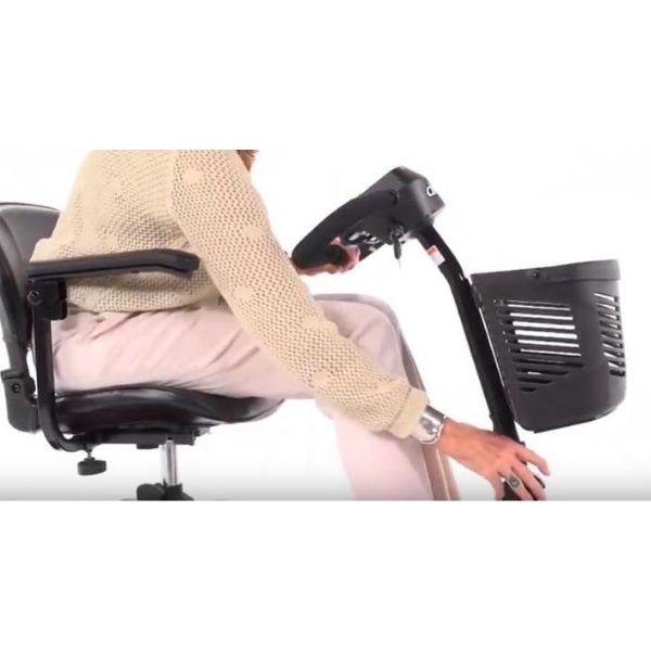 Drive Medical Scout 3 Wheel Mobility Scooter - Lightweight & Portable for Adults & Seniors - Ideal for Shopping, Travel & Outdoor Activities