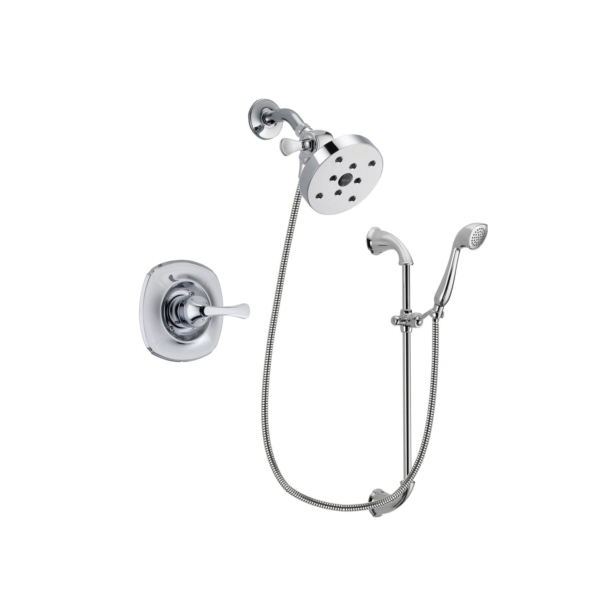Delta Addison Chrome Shower Faucet System with Showerhead & Hand Shower DSP0952V - Modern Bathroom Upgrade for Spa-Like Shower Experience